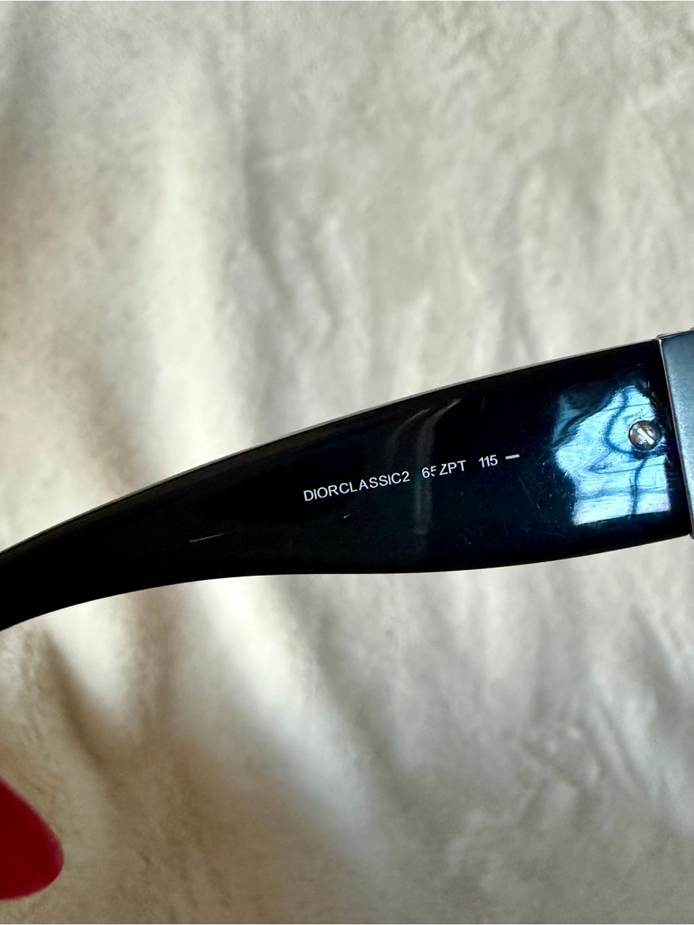 Dior Vintage. Shield Sunglasses in Black/ Cannage - Full Set - Picture 9 of 17
